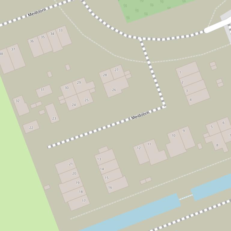 Kaart van  Meidoorn.