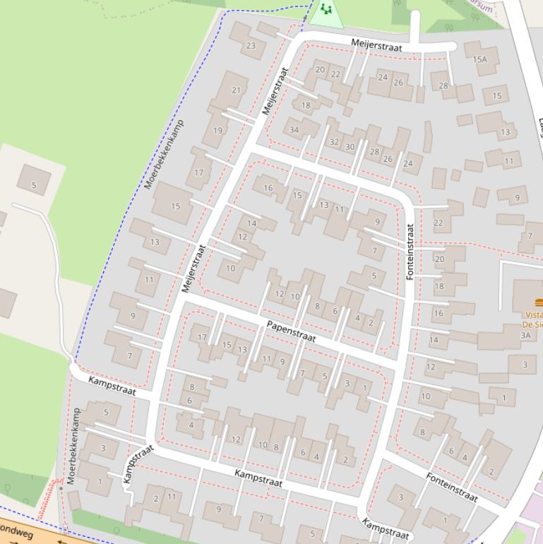 Kaart van de Meijerstraat.