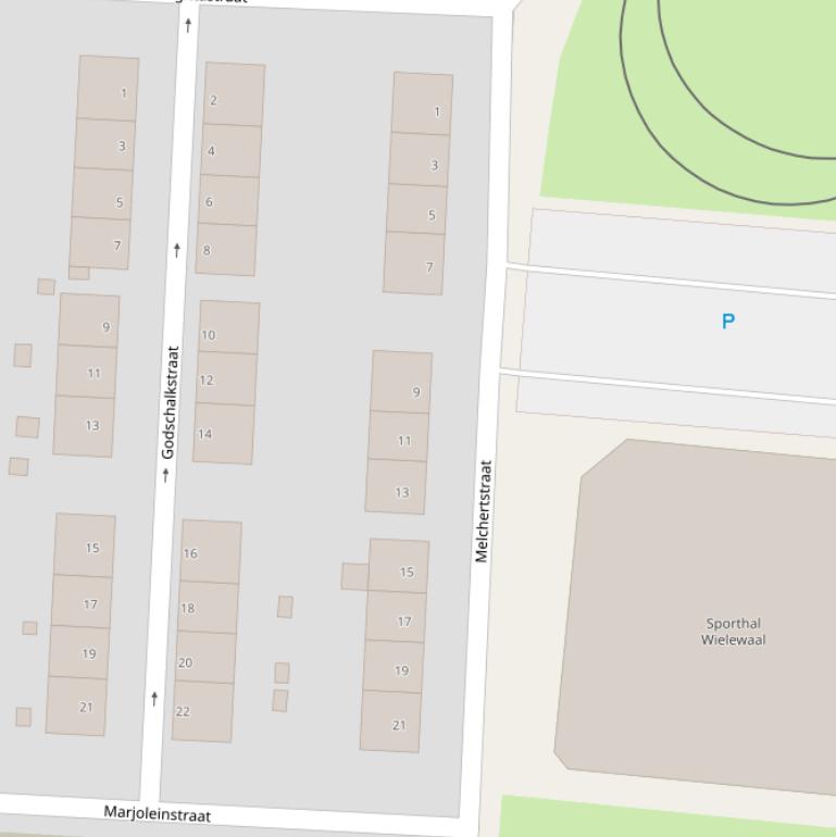 Kaart van de Melchertstraat.