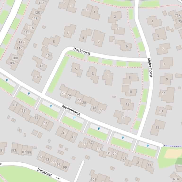 Kaart van  Melenhorst.