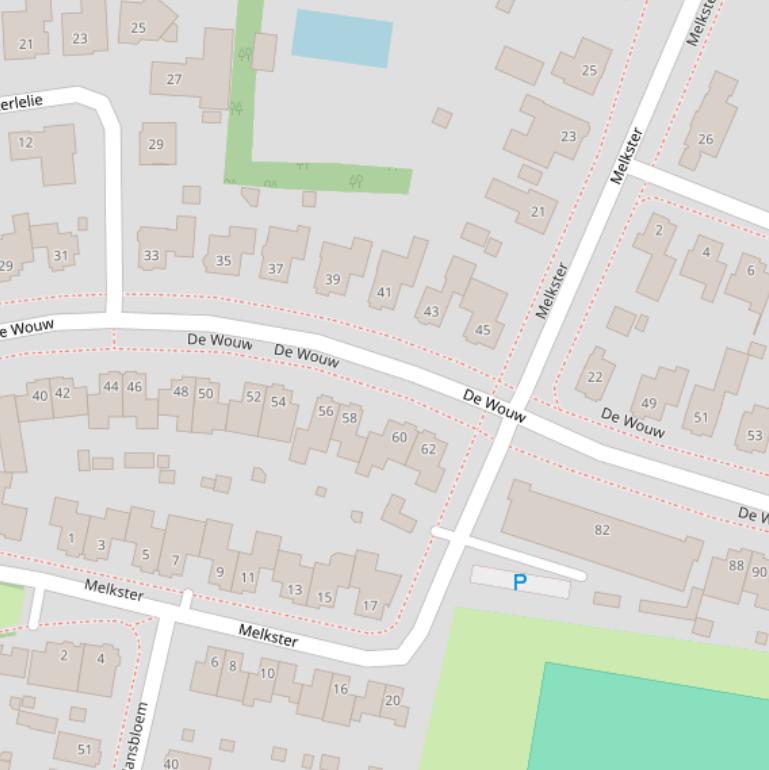 Kaart van  Melkster.