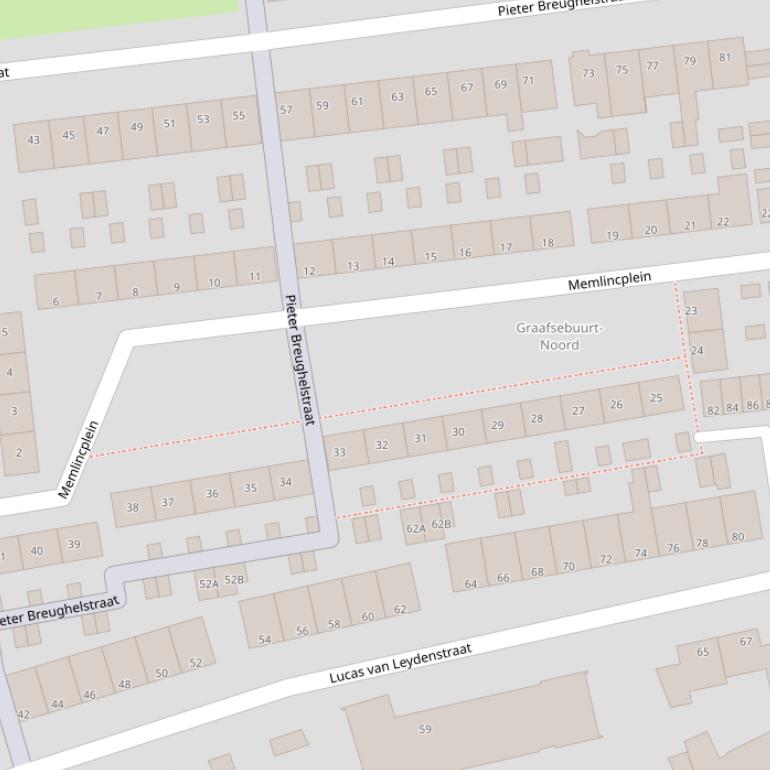 Kaart van het Memlincplein.