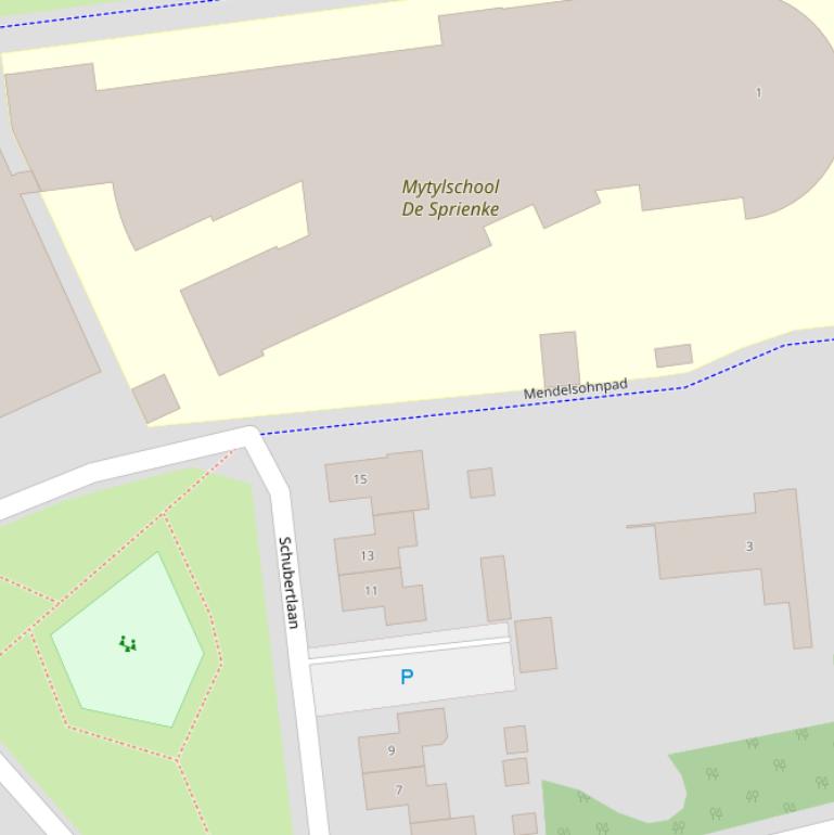 Kaart van het Mendelssohnpad.