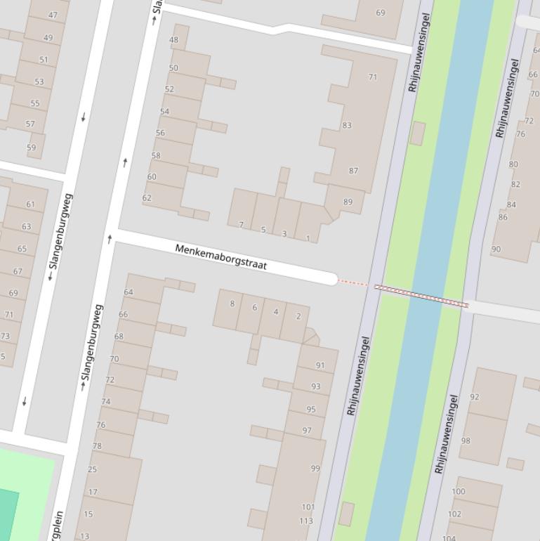 Kaart van de Menkemaborgstraat.