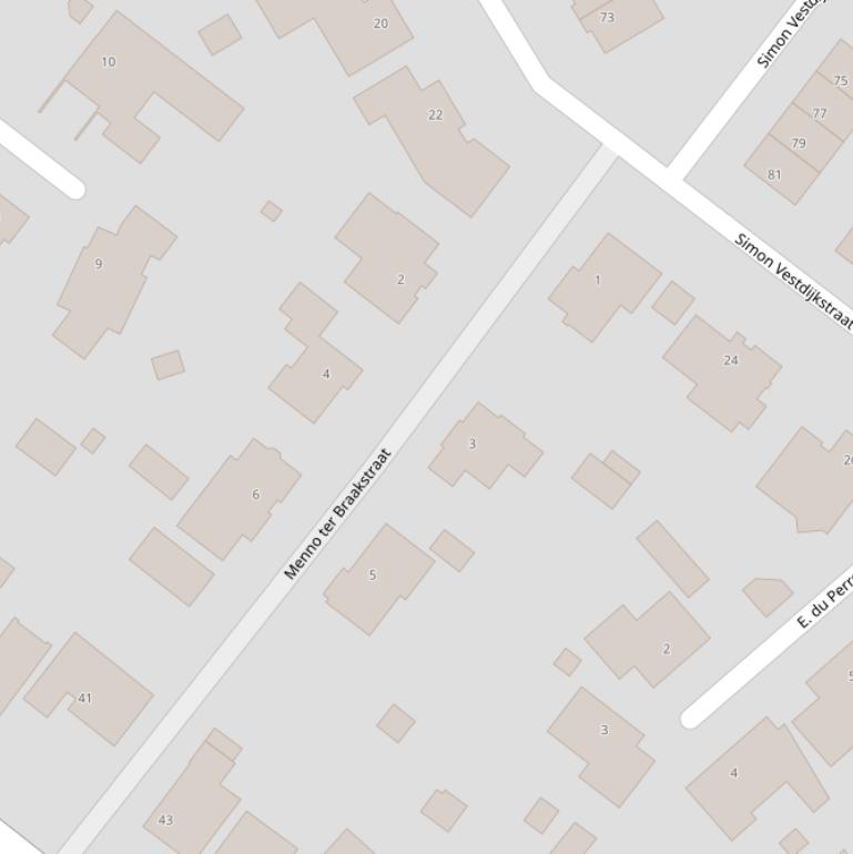 Kaart van de Menno ter Braakstraat.