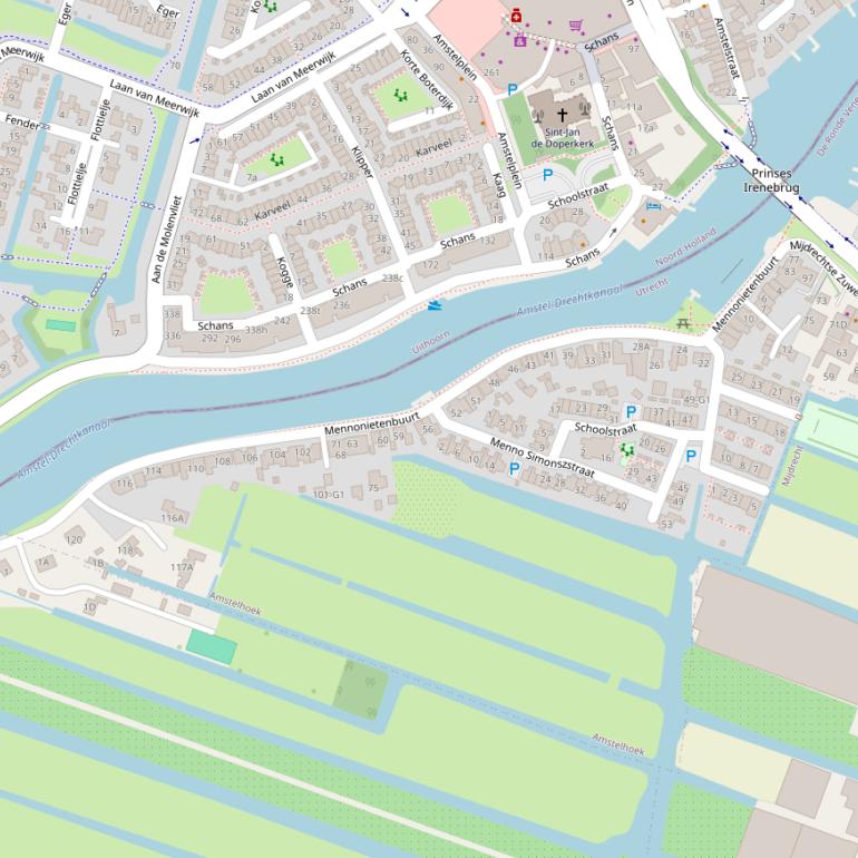 Kaart van  Mennonietenbuurt.