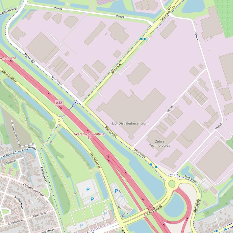 Kaart van  Mercurius.