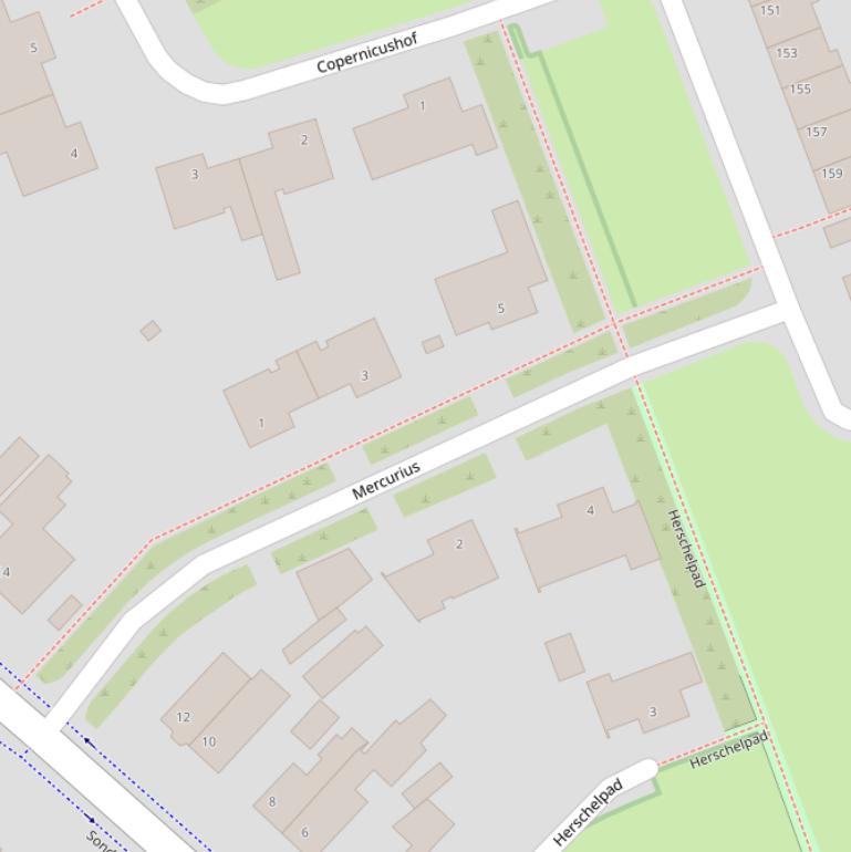 Kaart van  Mercurius.