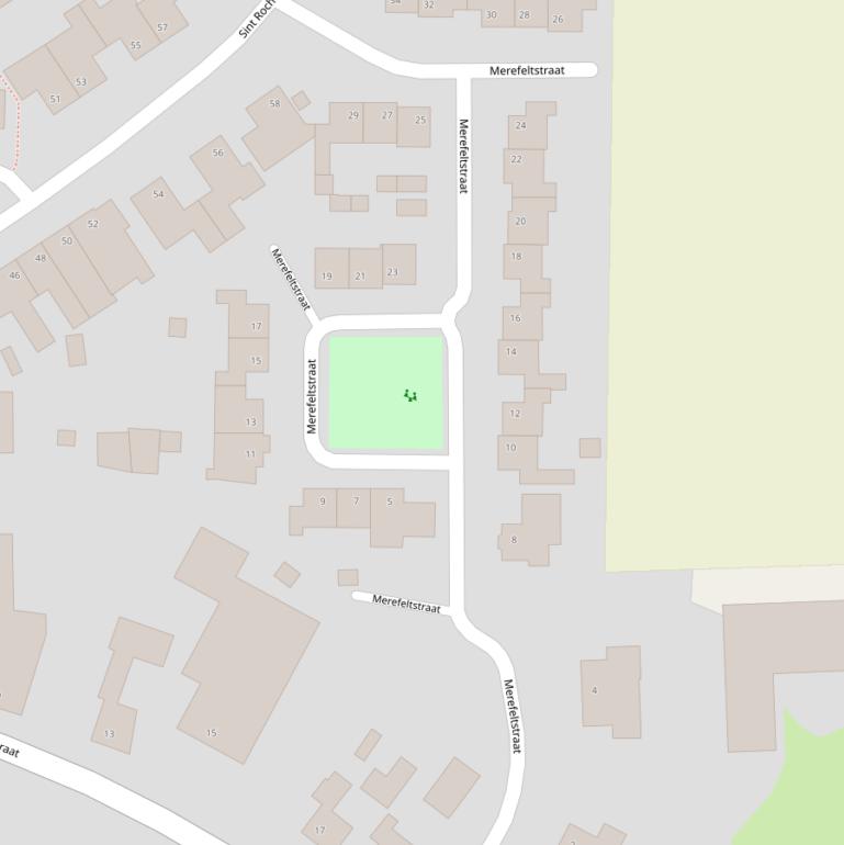 Kaart van de Merefeltstraat.