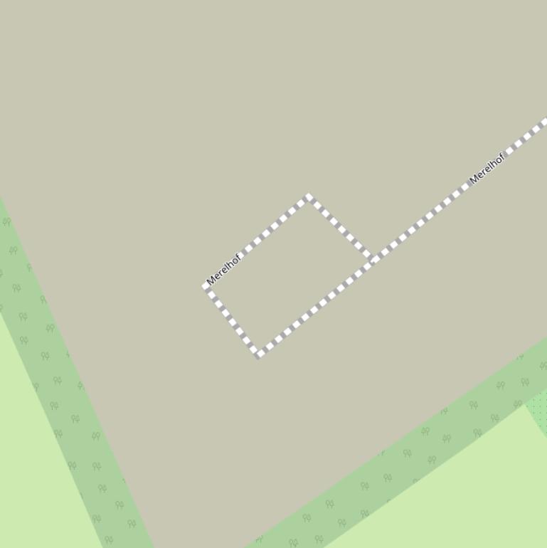 Kaart van de Merelhof.