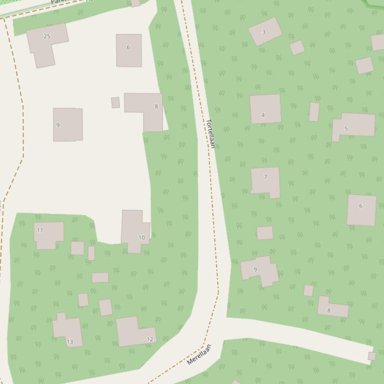 Kaart van de Merellaan.