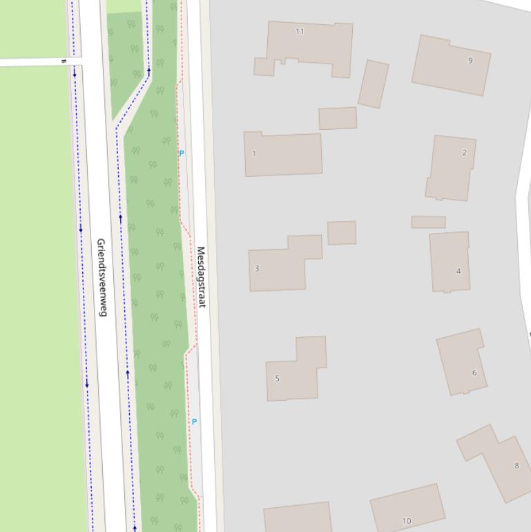 Kaart van de Mesdagstraat.