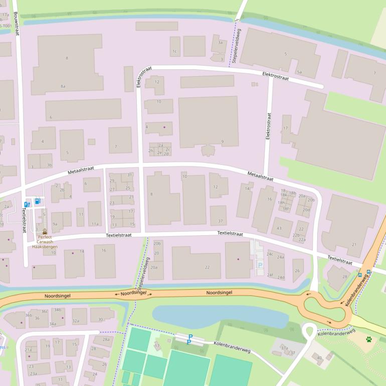 Kaart van de Metaalstraat.