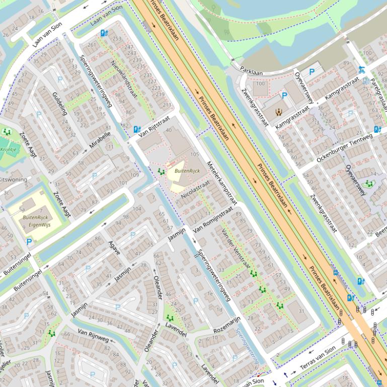 Kaart van de Metelerkampstraat.