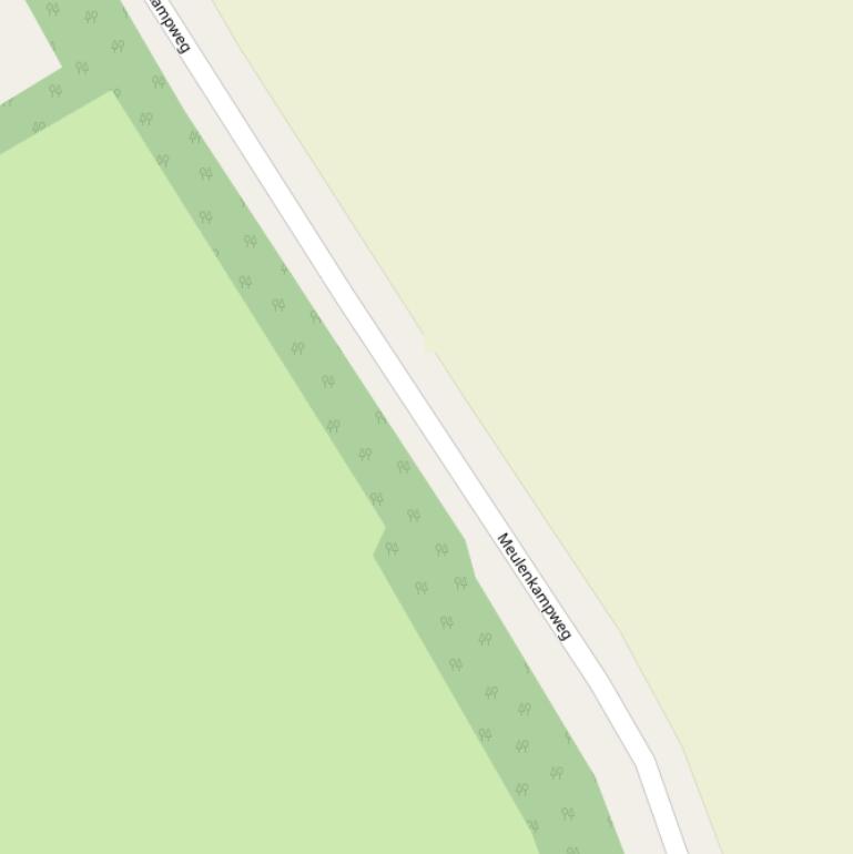 Kaart van de Meulenkampweg.