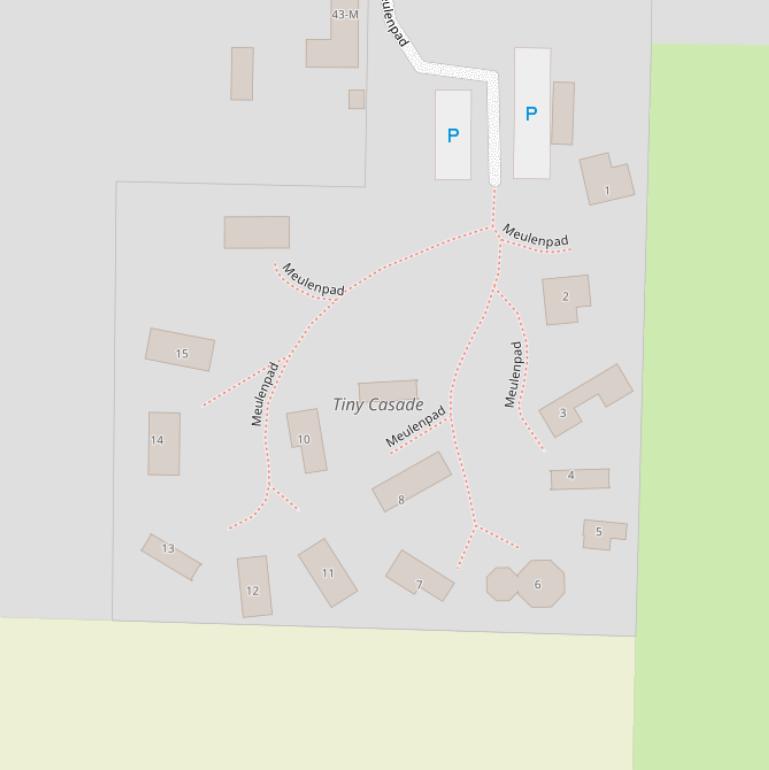 Kaart van het Meulenpad.