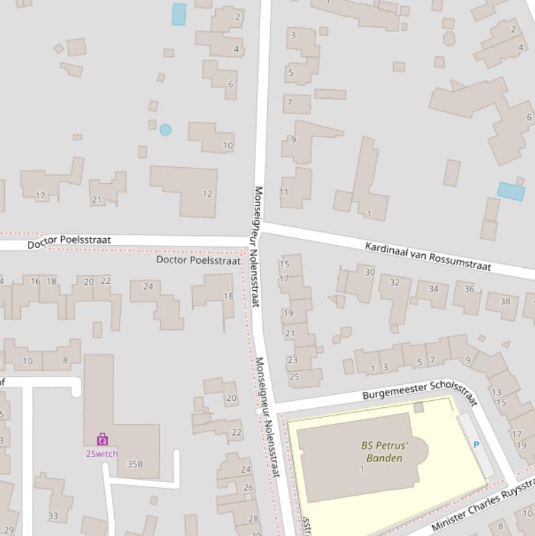 Kaart van de Mgr. Nolensstraat.