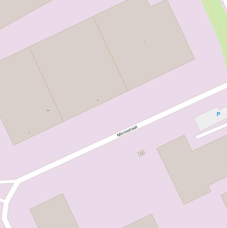 Kaart van de Microstraat.