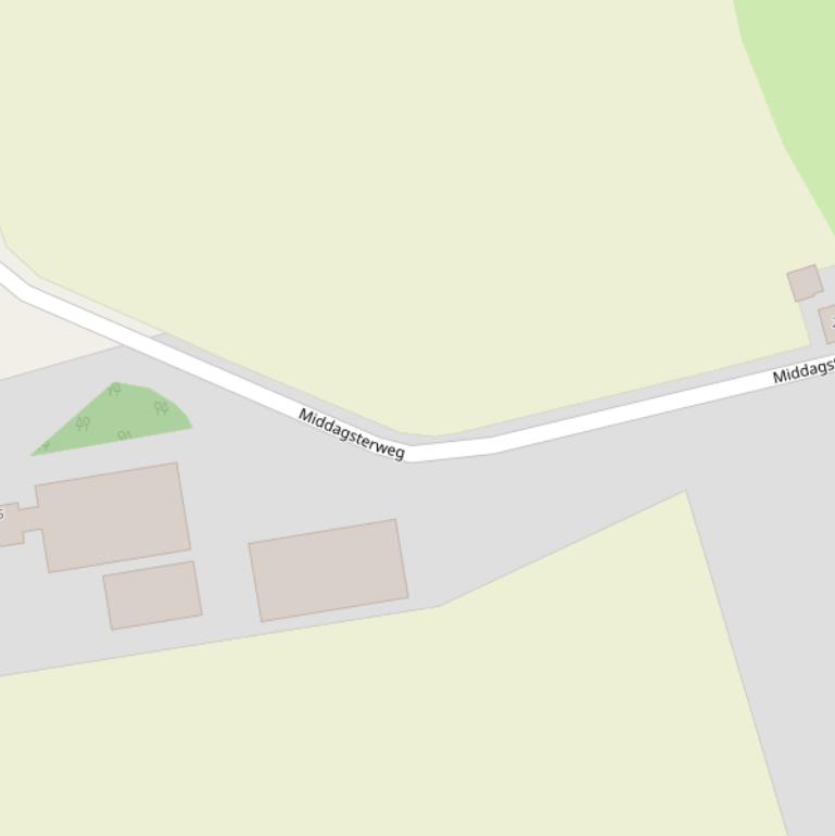 Kaart van de Middagsterweg.