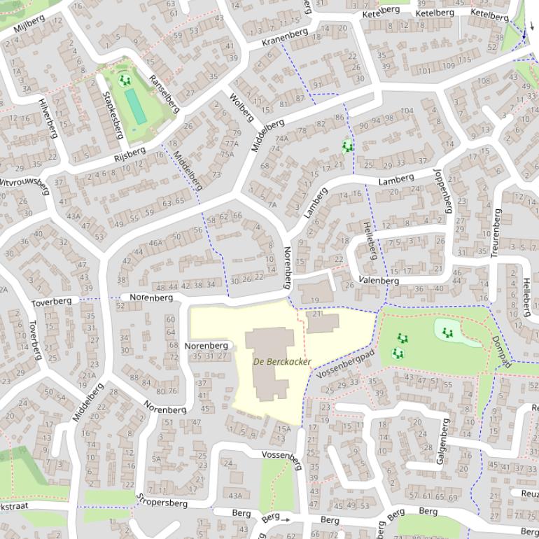 Kaart van  Middelberg.