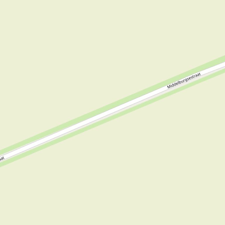 Kaart van de Middelburgsestraat.
