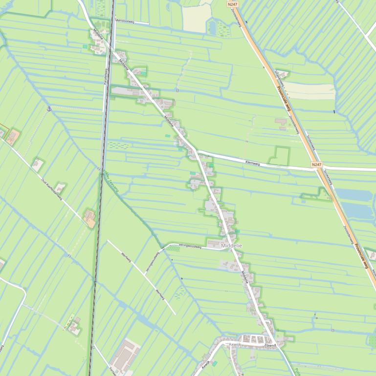 Kaart van  Middelie.