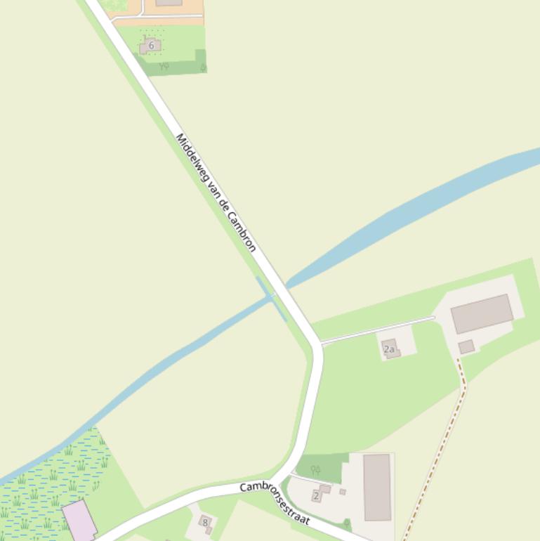 Kaart van  Middelweg van de Cambron.