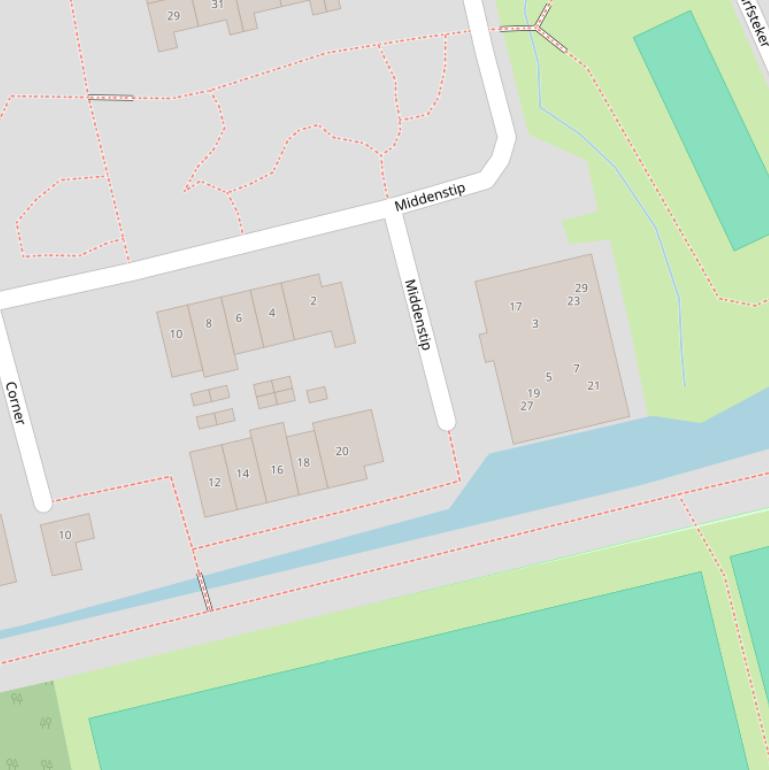 Kaart van  Middenstip.