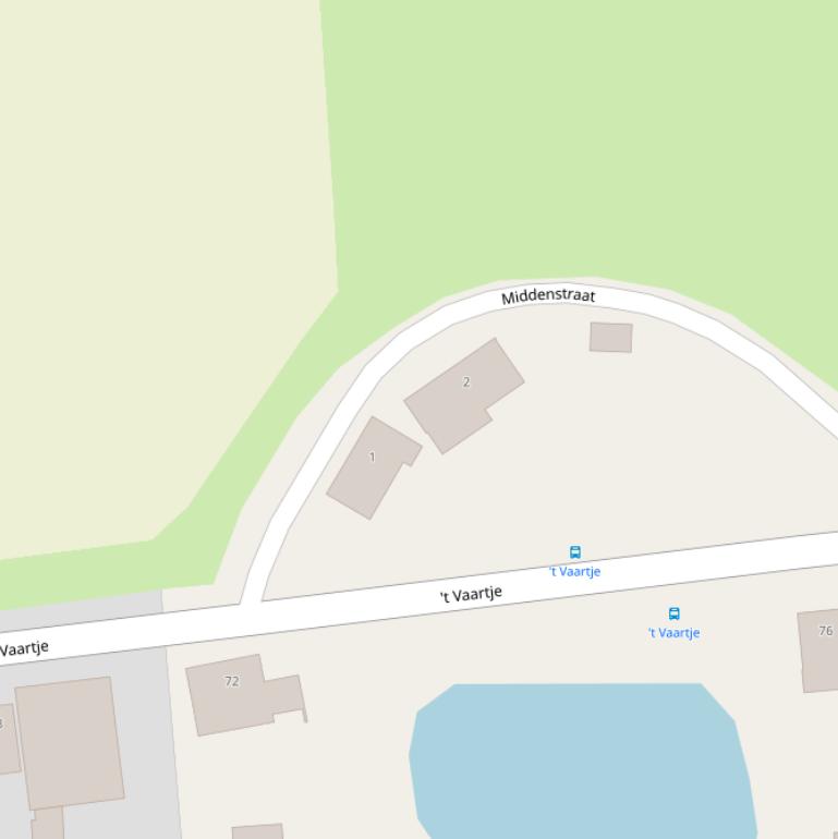 Kaart van de Middenstraat.