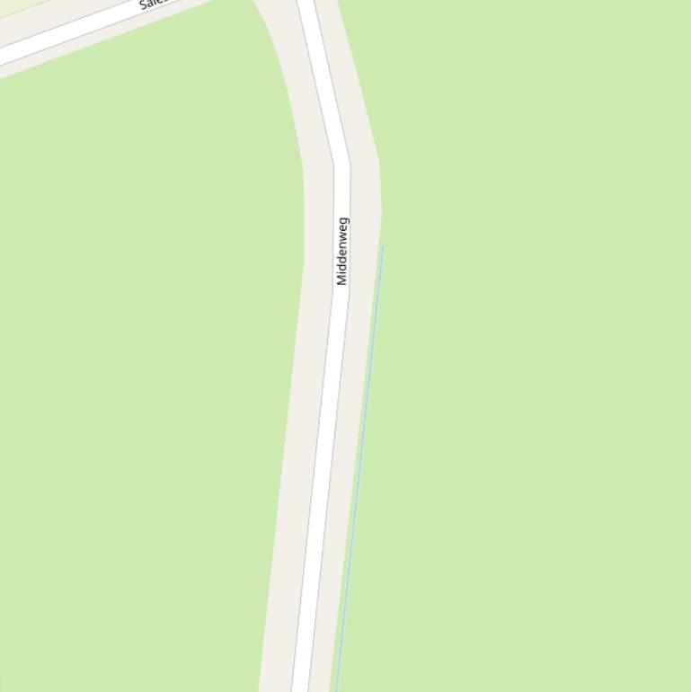 Kaart van de Middenweg.