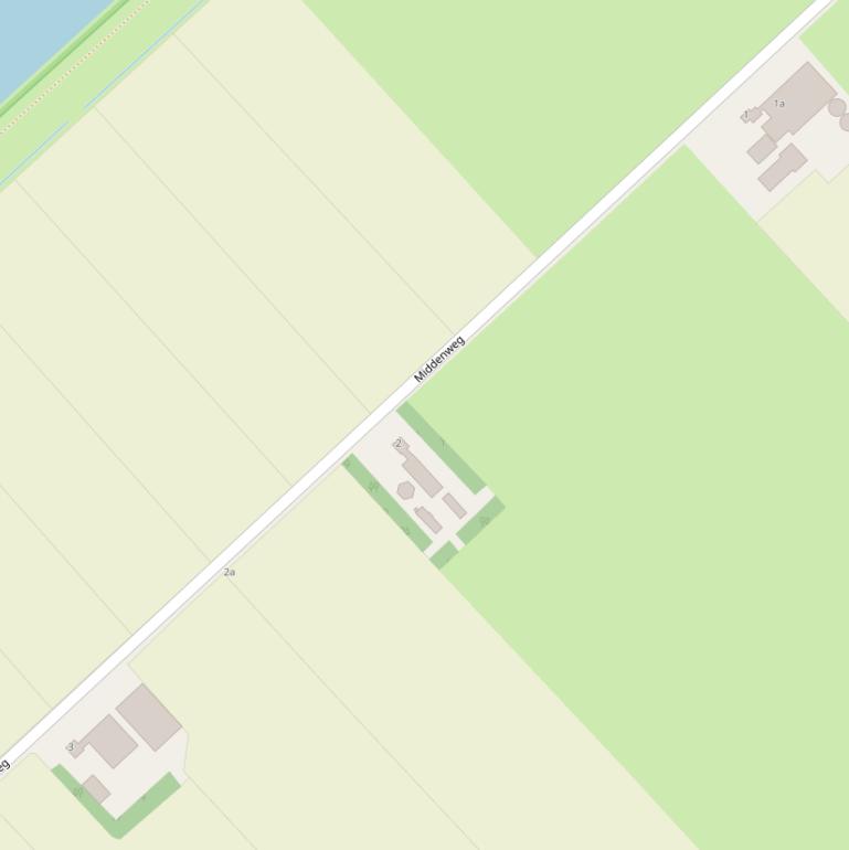 Kaart van de Middenweg.