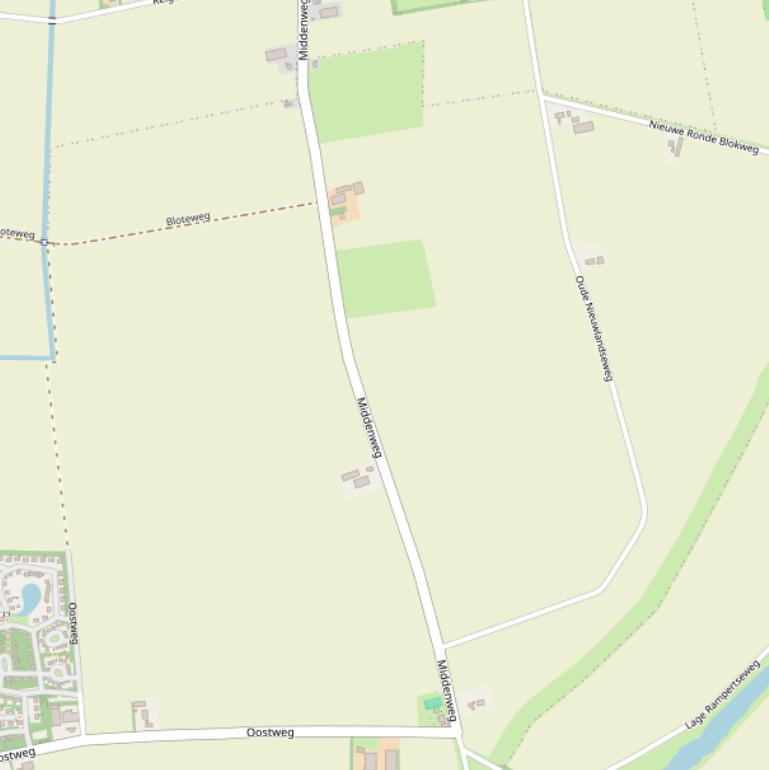 Kaart van de Middenweg.