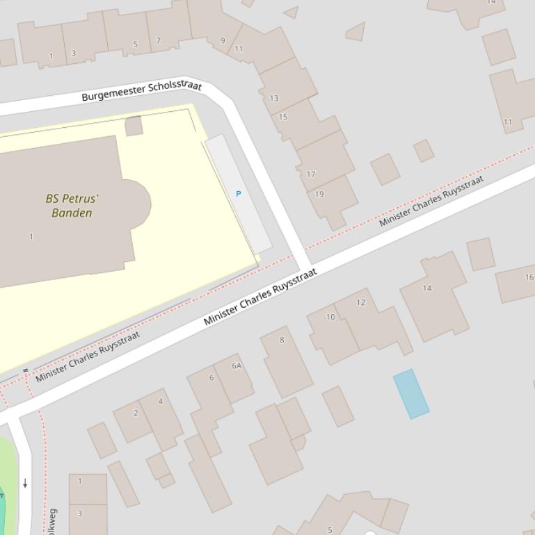 Kaart van de Min.Charles Ruysstraat.