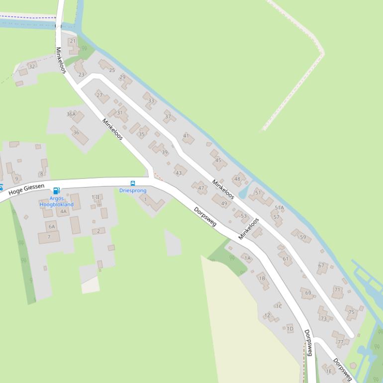 Kaart van  Minkeloos.