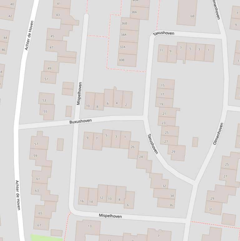 Kaart van  Mispelhoven.