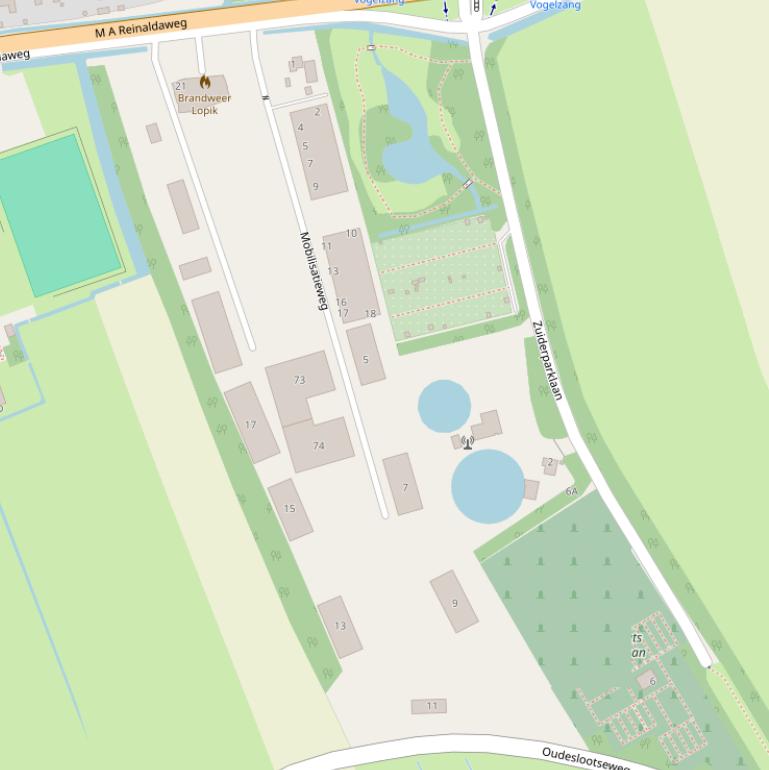 Kaart van de Mobilisatieweg.