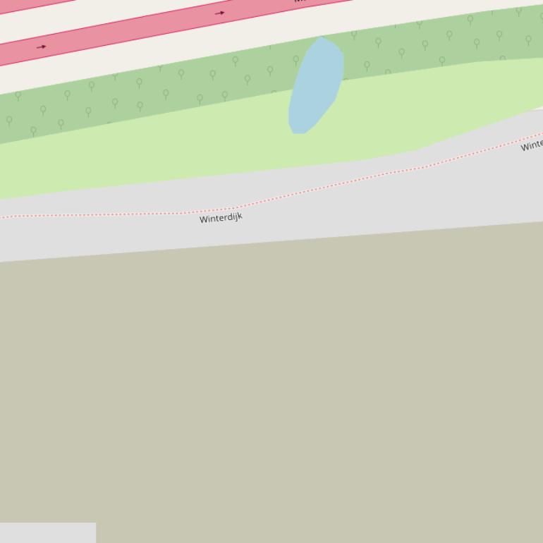 Kaart van de Modinettestraat.