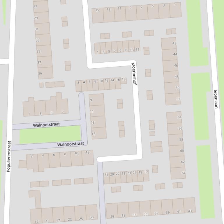 Kaart van de Moerbeihof.