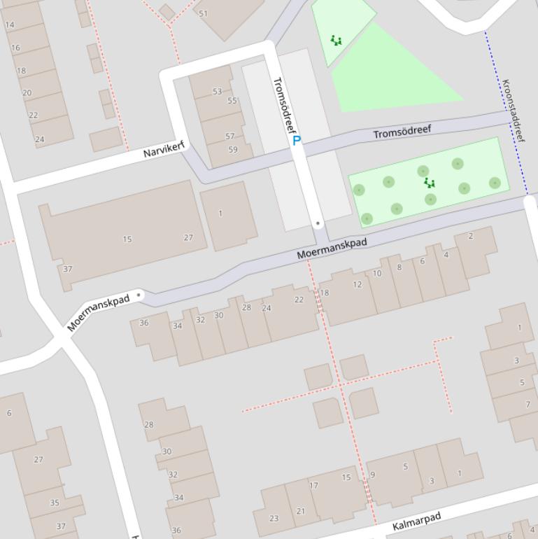 Kaart van het Moermanskpad.