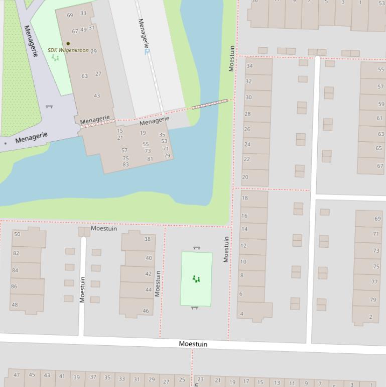 Kaart van  Moestuin.