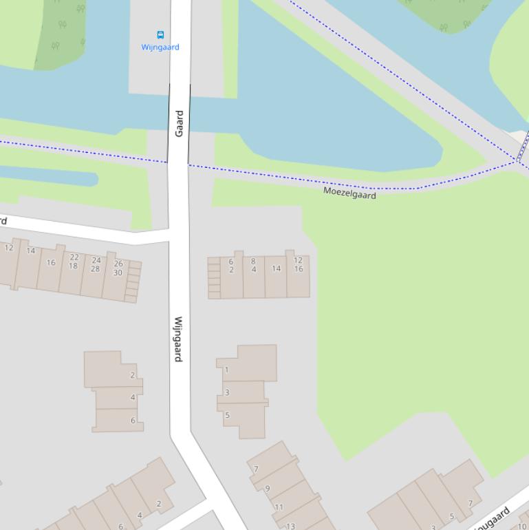 Kaart van  Moezelgaard.