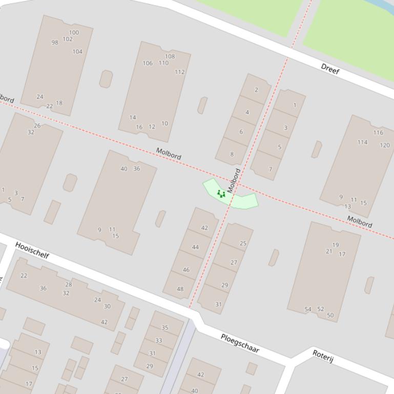 Kaart van  Molbord.