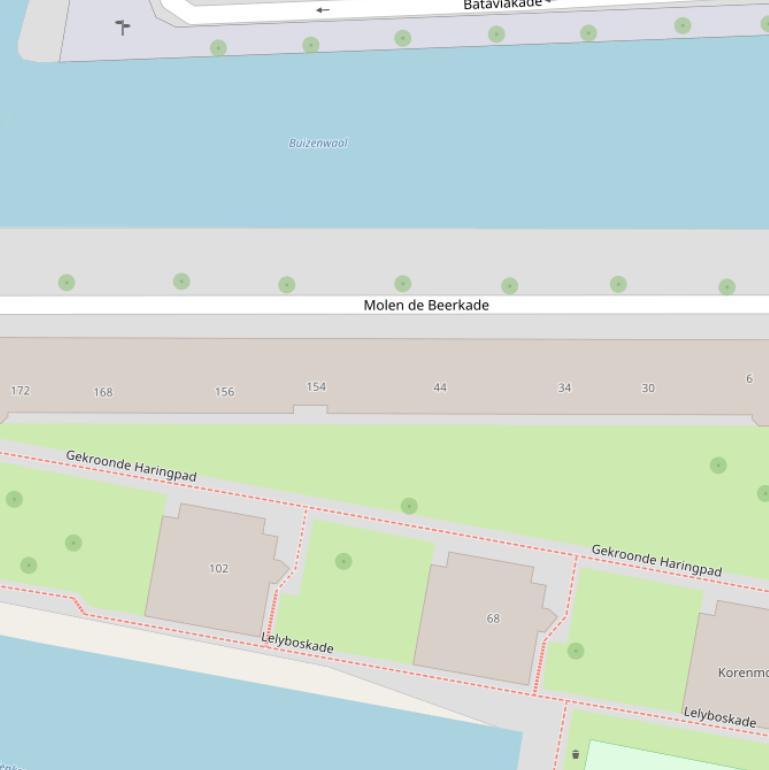 Kaart van  Molen de Beerkade.