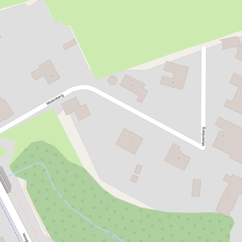 Kaart van  Molenberg.