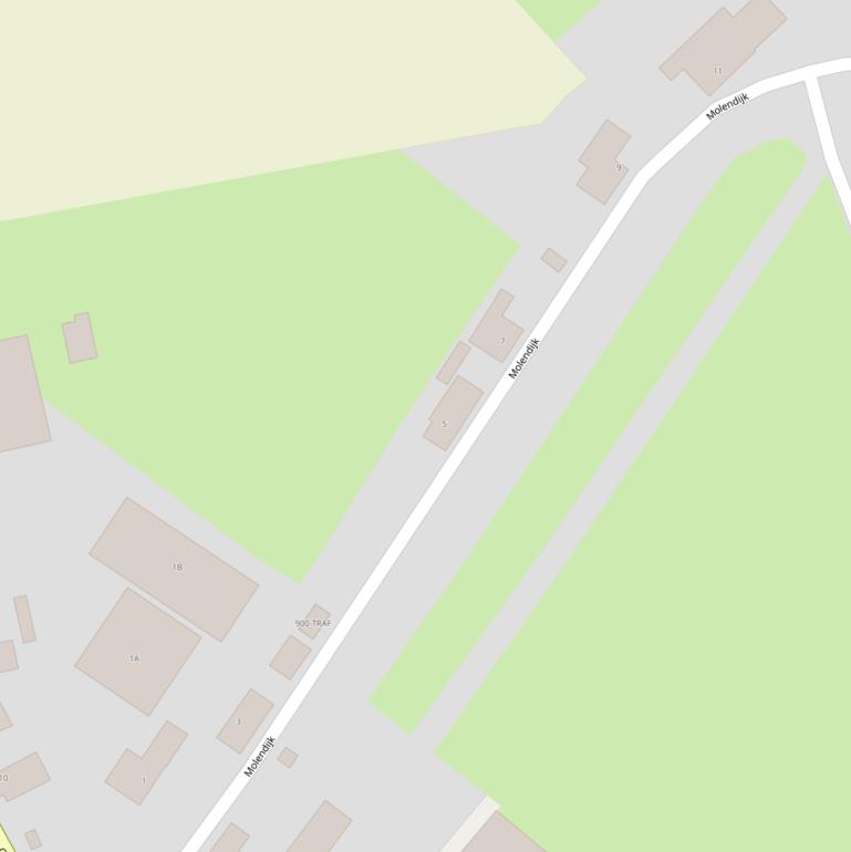 Kaart van de Molendijk.