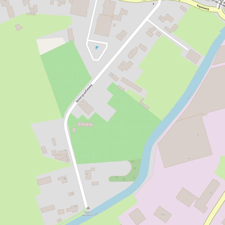 Kaart van de Molengraafseweg.