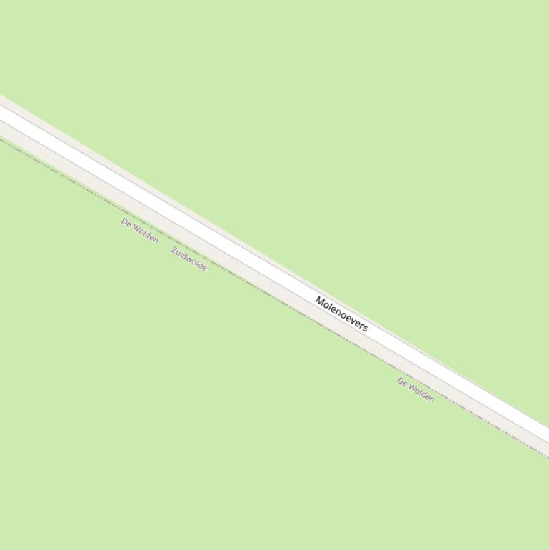 Kaart van  Molenoevers.
