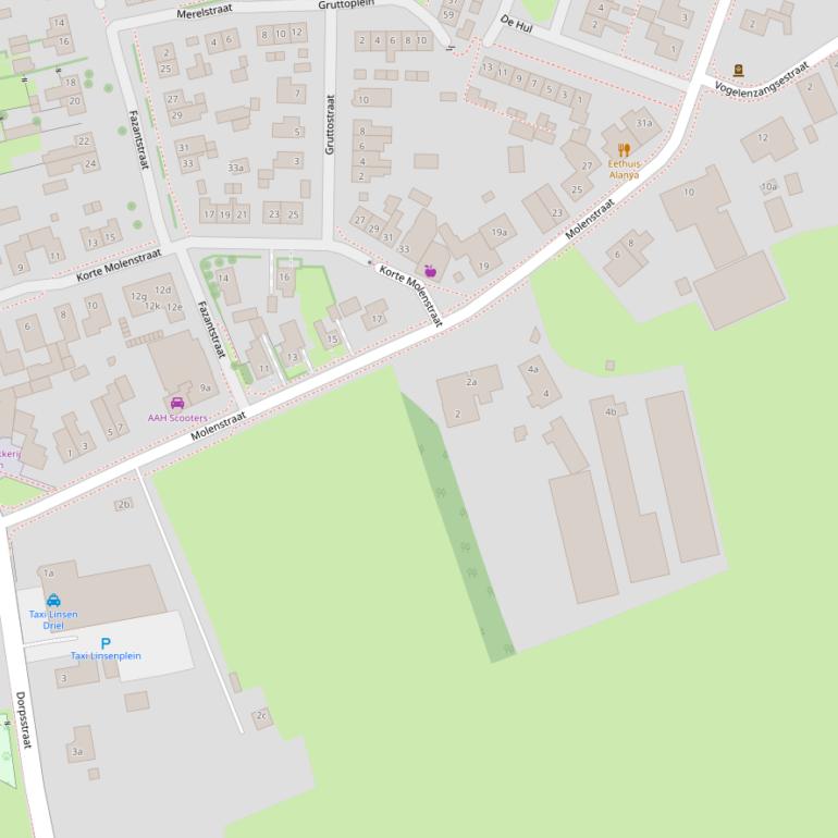 Kaart van de Molenstraat.