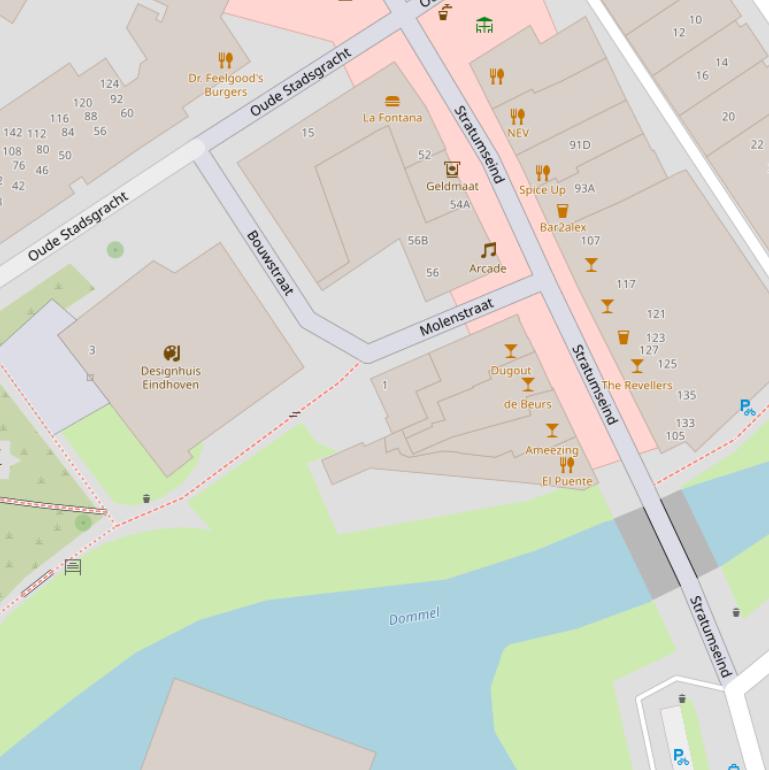 Kaart van de Molenstraat.