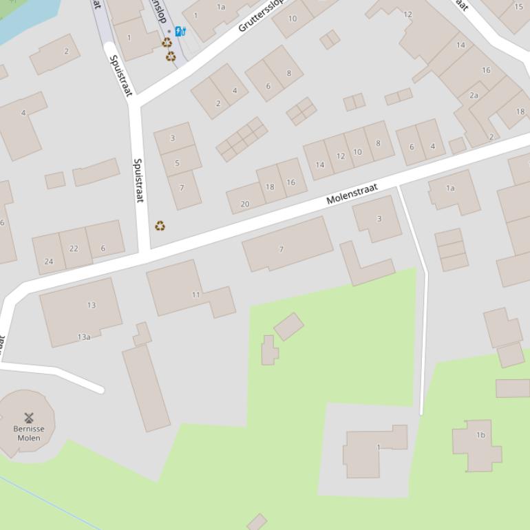 Kaart van de Molenstraat.